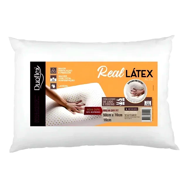 teste Travesseiro Duoflex Látex Real Alto