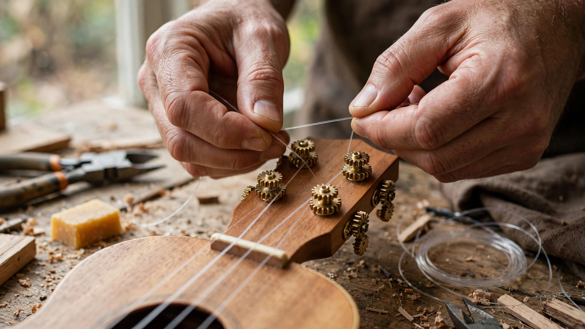 Como trocar cordas de ukulele e escolher entre nylon e fluorocarbono