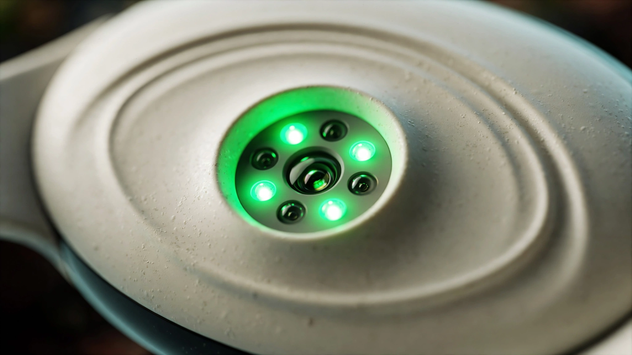 Sensor cardiaco de LED verde na traseira do smartwatch