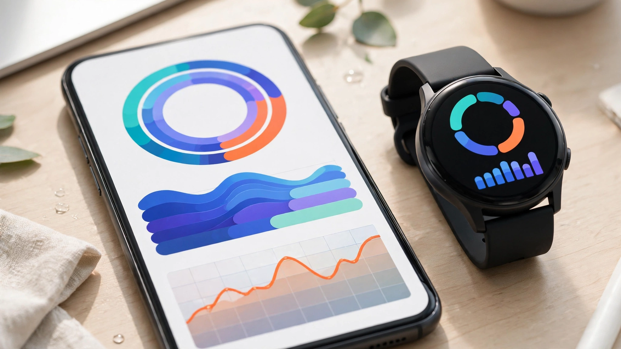 Sincronizacao de dados de saude no aplicativo do smartphone