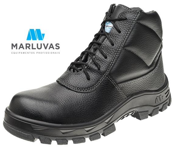 Bota de Seguranca Feminina Marluvas Premier Couro Nubuck Bico de Composite