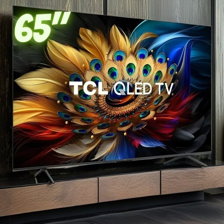 Smart TV 65 Polegadas TCL QLED 4K C655 com Dolby Vision e Atmos