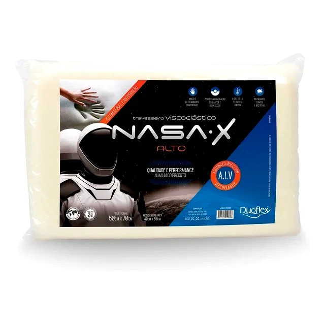 Travesseiro Cervical Duoflex Nasa Anatômico